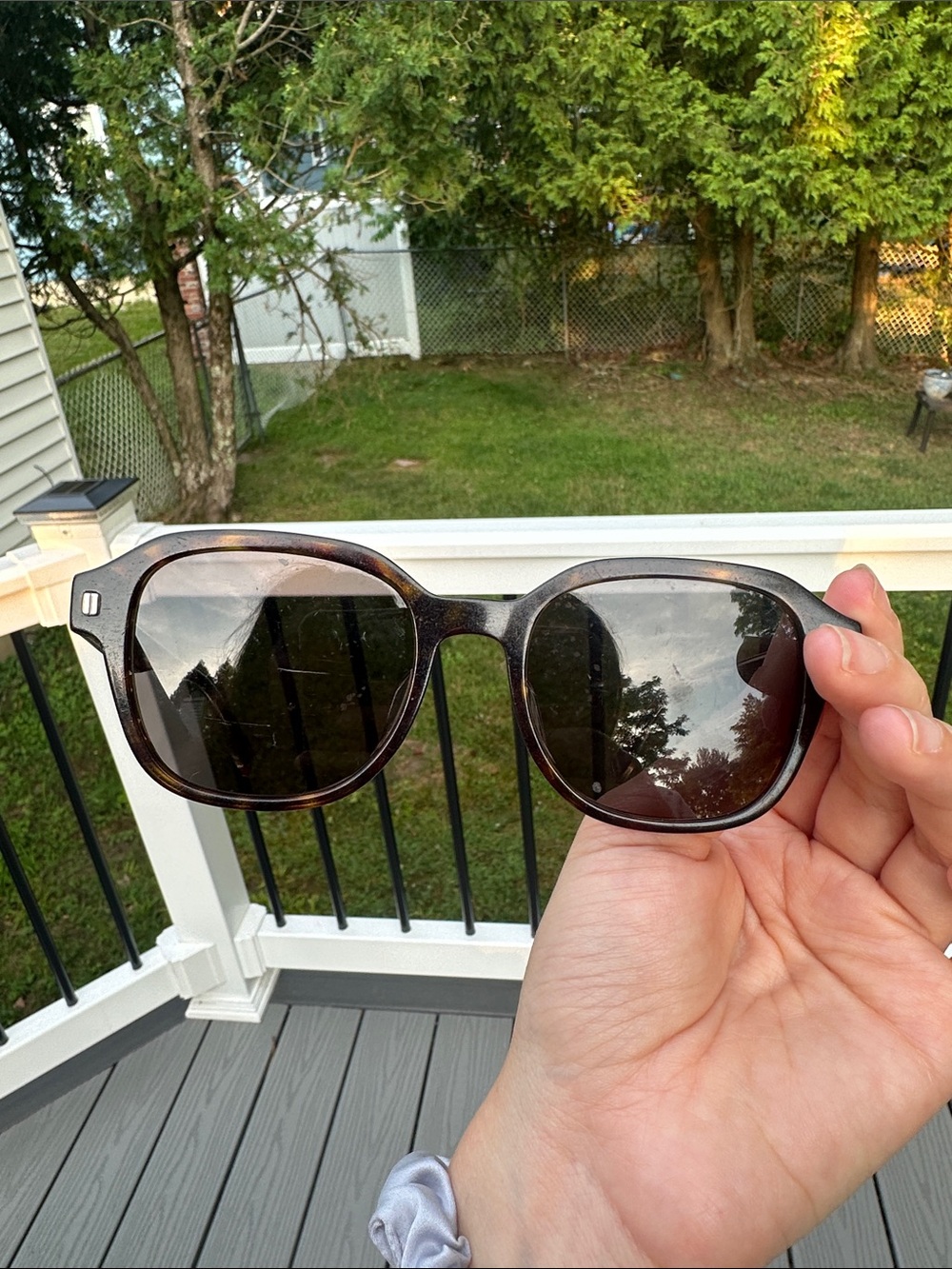 Fendi Black Frame Gradient Lens Sunglasses